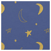 Halbmond und Sternmuster Stoff (Nahaufnahme)