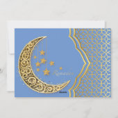 Halbmond von Rmadan Feiertagskarte (Rückseite)