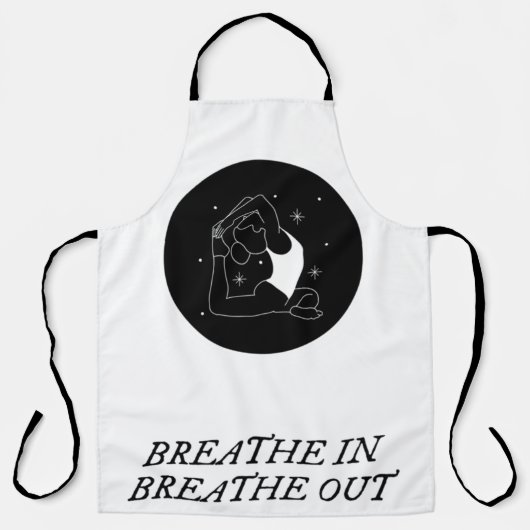 Halbmondyoga-Pose Schürze (Vorderseite)