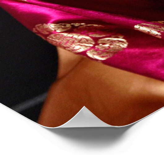 Halbnude-Männchen-Modell Poster (Ecke)