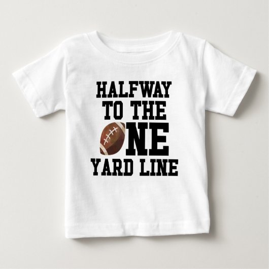 Halbpension bis 1 Yard Line Fußball Halbpension Ge Baby T-shirt (Vorderseite)