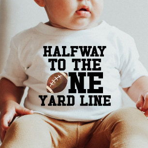 Halbpension bis 1 Yard Line Fußball Halbpension Ge Baby T-shirt