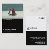 Halbpension Foto 0256 - Vintage Segelyacht Visitenkarte (Vorne/Hinten)