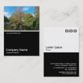 Halbpension Foto 2070 - Herbst im Park Visitenkarte (Vorne/Hinten)