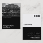 Halbpension Foto - Bauplan B&W Visitenkarte (Vorne/Hinten)