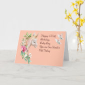 Halbpension für 6 Monate Baby Boy Karte (Gelbe Blume)