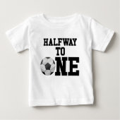 Halbpension für einen Fußball-Ball-Sport Baby T-shirt (Vorderseite)