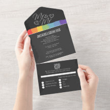 Halbpension Hochzeit Doodle Herzen Mr. und Mr.