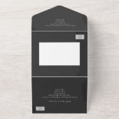 Halbpension Hochzeit doodle Herzen Mrs. und Mrs. All In One Einladung (Außenbereich)