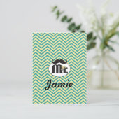 Halbpension Mr. Yellow and green Postkarte (Stehend Vorderseite)