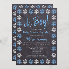 Halbpension PW druckt Blue Boy Baby Dusche per Mai Einladung
