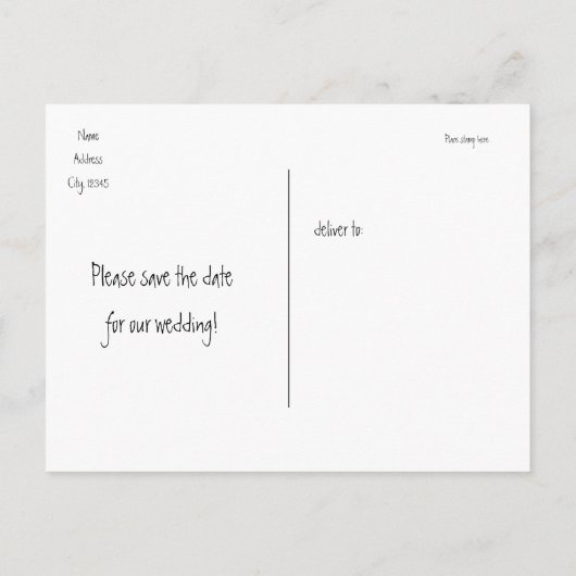 Halbpension Rustikale Leuchten Postkarte Save the (Rückseite)