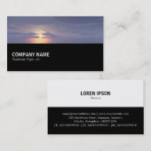 Halbpension - Sonnenaufgang/Sonnenuntergang Visitenkarte (Vorne/Hinten)