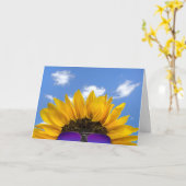 Halbpension Sonnenblume und Sonnenbrille Karte (Gelbe Blume)