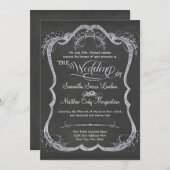 Halbpension Typografisches Leaf Swirl Rustikale Ho Einladung (Vorne/Hinten)