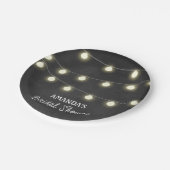 Halbpension und Brautparty-Party-Teller Pappteller (Schrägansicht)