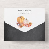 Halbpension Waldtiere Kinderdusche All In One Einladung (Rückseite)