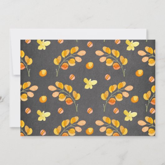 Halbpension Waldtiere Kinderdusche Einladung (Rückseite)