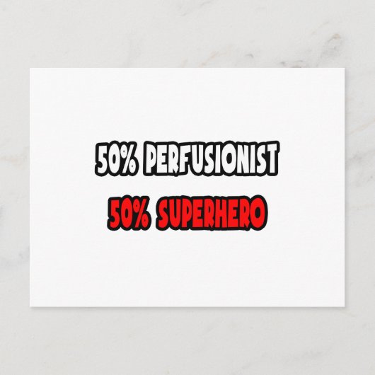 Halbperfusionist ... Half Superhero Postkarte (Vorderseite)