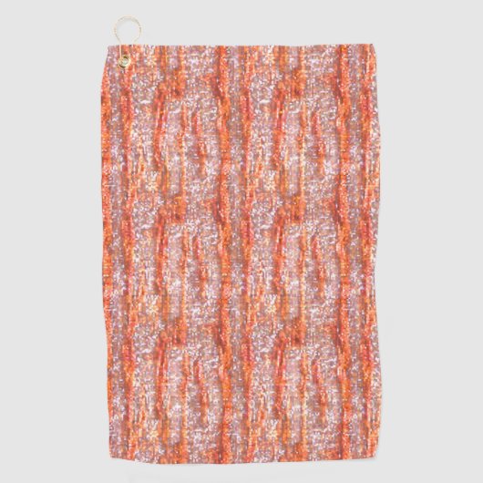 Halbpixelige Schwämme oder ein Baumrinde-Stil Golfhandtuch (Vorderseite)