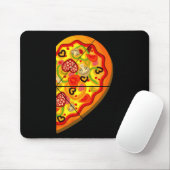 Halbpizza Niedlich Hearts Form Matching Couple Val Mousepad (Mit Mouse)