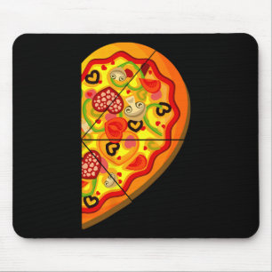 Halbpizza Niedlich Hearts Form Matching Couple Val Mousepad
