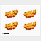 Halbpreis Verkauf Rechteckiger Aufkleber (Blatt)