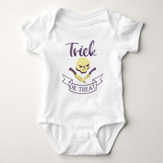 Halbränder Baby Strampler (Vorderseite)