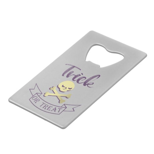 Halbränder Geldbeutel Flaschenöffner (Vorderseite Schrägansicht)