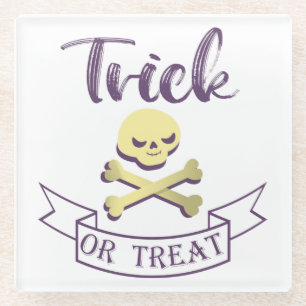 Halbränder Glasuntersetzer