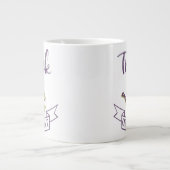 Halbränder Jumbo-Tasse (Vorderseite)