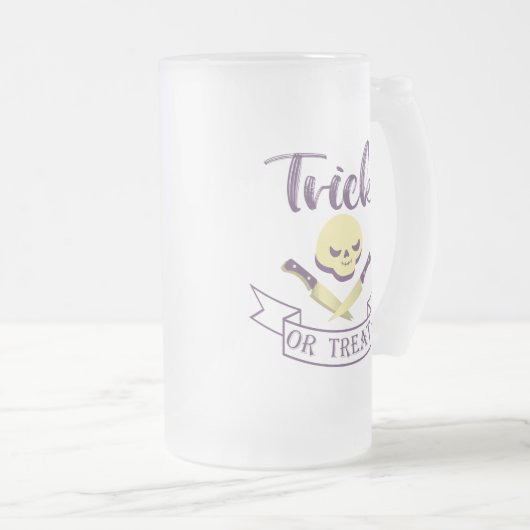 Halbränder Mattglas Bierglas (VorderseiteRechts)