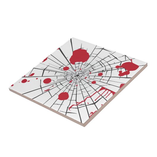 halbröckiges Glas Fliese (Seite)