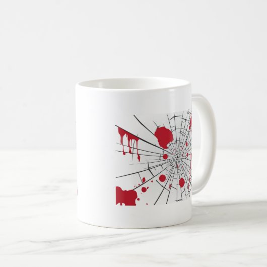 halbröckiges Glas Kaffeetasse (VorderseiteRechts)
