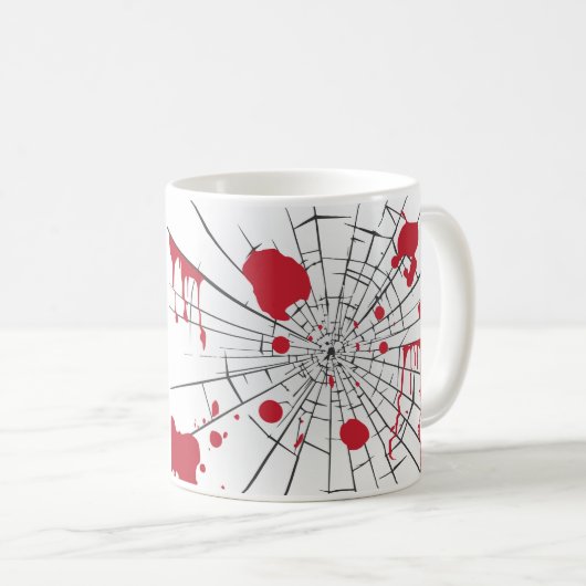 halbröckiges Glas Kaffeetasse (VorderseiteRechts)