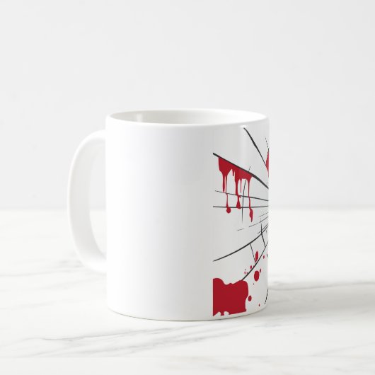 halbröckiges Glas Kaffeetasse (Vorderseite Links)