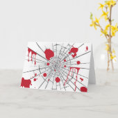 halbröckiges Glas Karte (Gelbe Blume)