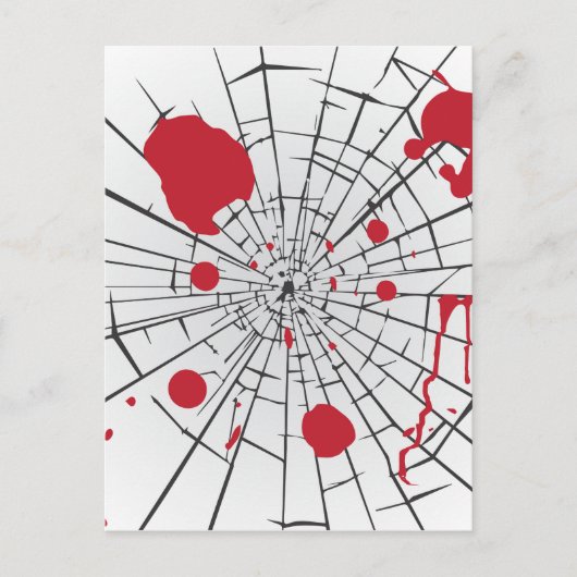 halbröckiges Glas Postkarte (Vorderseite)