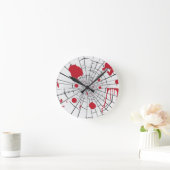 halbröckiges Glas Runde Wanduhr (Zuhause)
