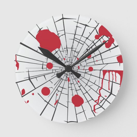 halbröckiges Glas Runde Wanduhr (Vorderseite)