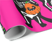 Halbrosa Geschenkpapier (Rolleneckpunkt)