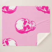 Halbrosa Schädelgotik Sherpadecke (Vorderseite (Horizontal))