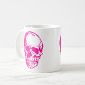 Halbrosa Schädelgürtel Kaffeetasse (Vorderseite Links)
