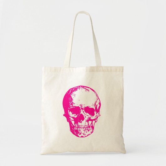 Halbrosa Schädelgürtel Tragetasche (Vorne)