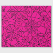 Halbrosa Spinnennetz Geschenkpapier (Flach)