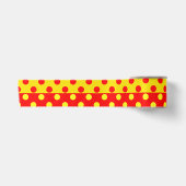 Halbrotes Polka-Dots-Design Satinband (Vorderseite)