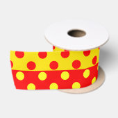 Halbrotes Polka-Dots-Design Satinband (Spule)
