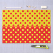 Halbrotes Polka-Dots-Design Seidenpapier (Handwerk)