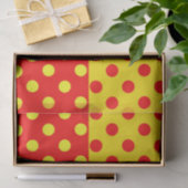 Halbrotes Polka-Dots-Design Seidenpapier (Geschenk)