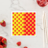 Halbrotes Polka-Dots-Design Serviette (Beispiel)